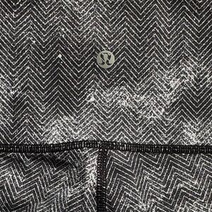 Lululemon Black and White Patterned Leggings